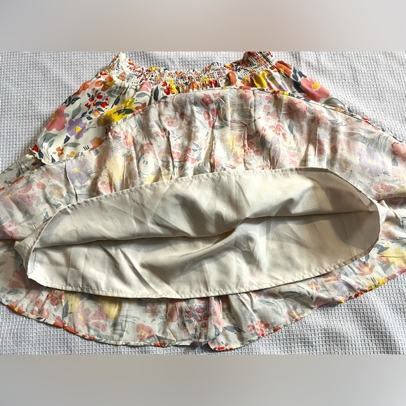 BB Dakota Steve Madden Floral Multi-Color Tiered Skirt Women’s Size Small - Picture 8 of 12